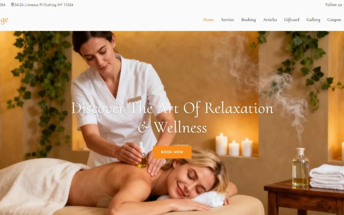 Massage 05 portada de la página de inicio